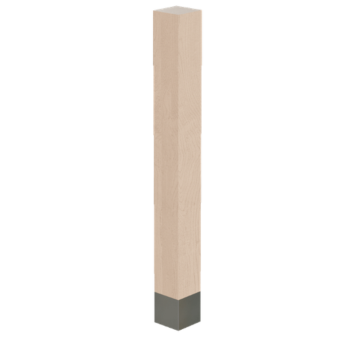 3" Square Leg with Titanium Sleeve, 29" Height - Paint Grade