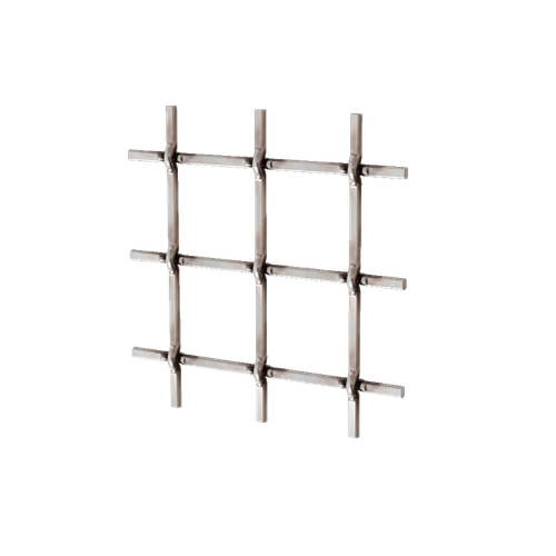 .75" Multi-Crimp Single Square Decorative Grille, 36" Wide x 48" Long Sheet - Antique Pewter