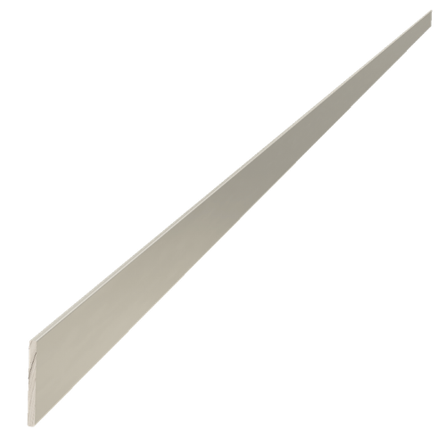 .75" Wide Decorative Aluminum Strapping, 72" Long - Satin Stainless