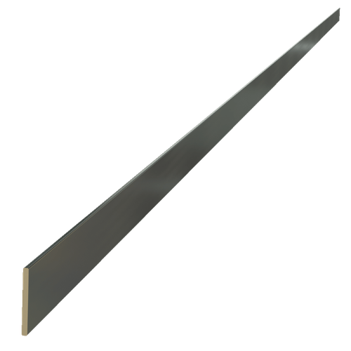 .75" Wide Decorative Aluminum Strapping, 72" Long - Titanium