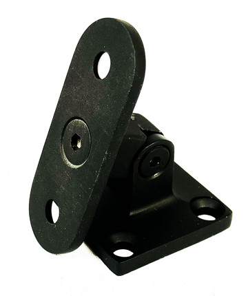 Ascension Stair Parts - SS 401 Screw Down Stand Up Bracket w/Pivoting Saddle - Stainless Steel - SS401