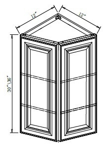 Pro Select Elegant Walnut Kitchen Cabinet - WEC1236-EWAL