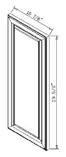 Pro Select Preston White Shaker Kitchen Cabinet - WFD1230-PWS