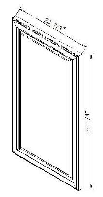 Pro Select Espresso Shaker Kitchen Cabinet - BDD24-ESK