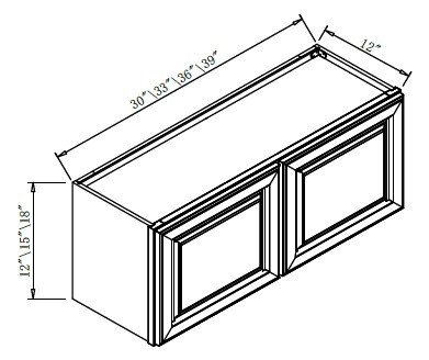 Pro Select Cherry Rope Kitchen Cabinet - W3612-CRP