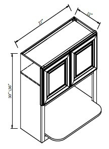 Pro Select Cherry Rope Kitchen Cabinet - WM2742-CRP