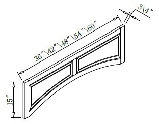 Pro Select Hamilton Walnut Kitchen Cabinet - RPV4815-HW