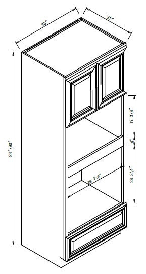 Pro Select Hudson Beige Kitchen Cabinet - OC3390-27-HB