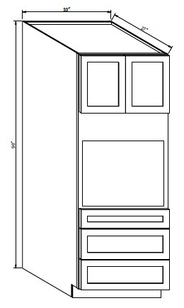 Pro Select Hudson Beige Kitchen Cabinet - OS3390-27-HB
