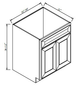 Pro Select Hudson Beige Bath Cabinet - VA3021-HB