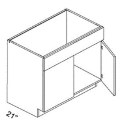 Eurocraft Cabinetry Trends ALVIC Zenit Super Matte Slab Series Gris Nube SM Bath Cabinet - VSB36-GRM