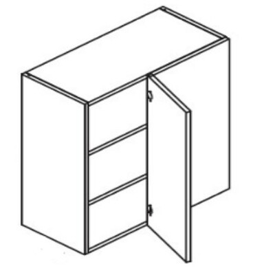 Eurocraft Cabinetry Trends Venice Painted White Series Slim Shaker Kitchen Cabinet - WBC3030-SWS
