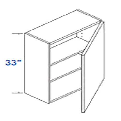 Eurocraft Cabinetry Signature 3DL Slim Shaker Series Stratus White Kitchen Cabinet - W2133-SLW