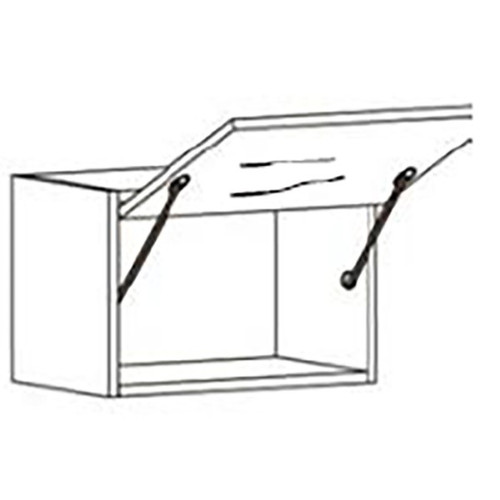 Eurocraft Cabinetry Signature 3DL Slim Shaker Series Stratus White Kitchen Cabinet - WGDC3015FP-SLW