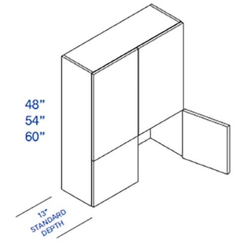 Eurocraft Cabinetry Signature Door Series Lexington Platinum Kitchen Cabinet - WC3654-LPM