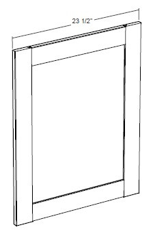 Cubitac Cabinetry Madison Midnight Wall and Base Decorative Panel - BDE24-MM