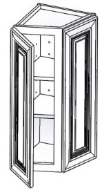 Jarlin Cabinetry - Wall End Cabinet - WEC1230 - Sandy Mirage Shaker