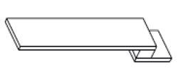 Jarlin Cabinetry - Base Filler - BF6 - Sandy Mirage Shaker