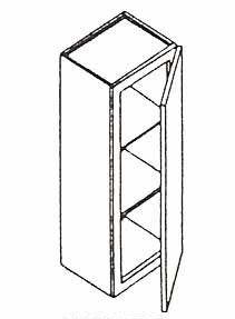 Jarlin Cabinetry - Wall Cabinet with 1 Door - W1830 - Sage Green Shaker