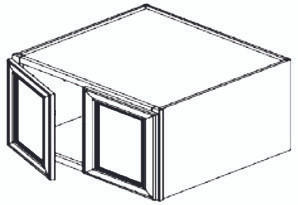Jarlin Cabinetry - Wall Cabinet with 2 Doors - W361824 - Sage Green Shaker
