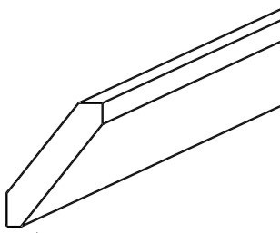 Jarlin Cabinetry - Shaker Angled Crown Molding - CM8-S - Sage Green Shaker