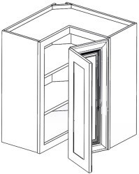 Jarlin Cabinetry - Wall Cabinet Easy Reach Cabinet - WLS2430 - Cream White Shaker