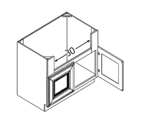 Jarlin Cabinetry - Sink Base Cabinet - SB36-S - Unfinished Shaker