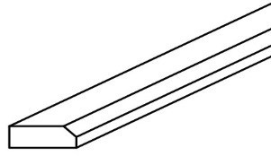 Jarlin Cabinetry - Shaker Edge Moldings - BEM8 - Unfinished Shaker