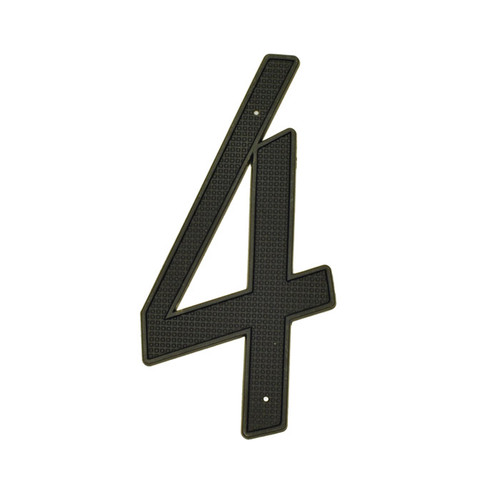 Better Home Products - Door Hardware - 4" Die-Cast Nail-On House Number 1 - Black Zinc - 651BK