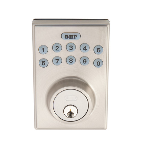 Better Home Products - Door Hardware - Electronic Deadbolt - Satin Nickel - EL20615SN