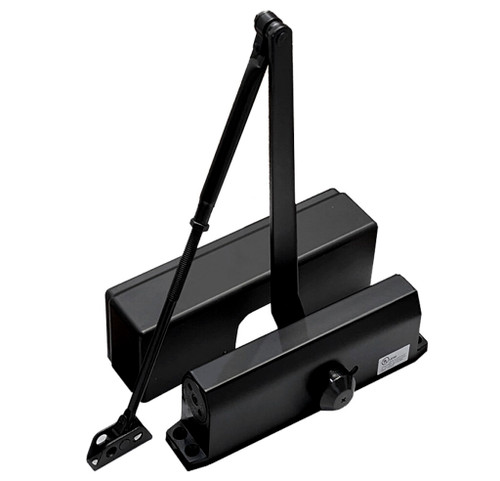 Better Home Products - Door Hardware - Door Closer BC ADJ Size 3-6 - Matte Black - DC236BCBLK