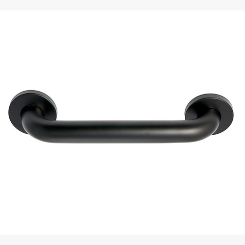 Better Home Products - Door Hardware - 1 1/2" x 12 Concealed Stainless Steel Grab Bar - Matte Black - BLKHC12BLK