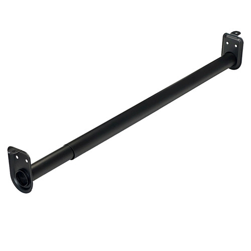 Better Home Products - Steel Adjustable Closet Rod Collection - 18" x 30" Adjustable Zinc-Plated Closet Rods - Matte Black - BCR1830
