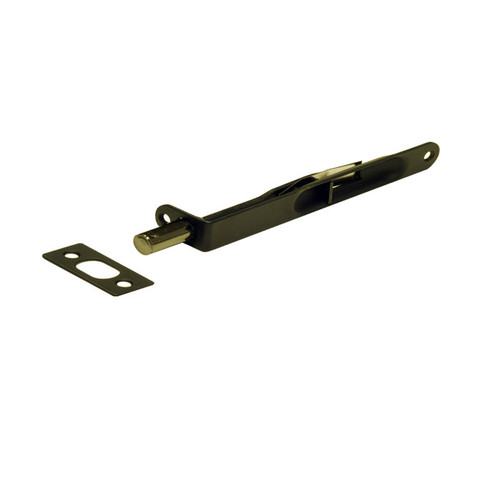 Better Home Products - Door Hardware - 6" Flush Bolt with Both Corners Radius - Matte Black - 239BLK