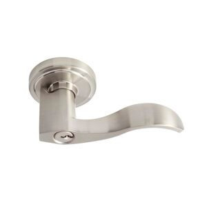 Better Home Products - Twin Peaks Collection - Lever Entry LH - Satin Nickel - 55515SNLT