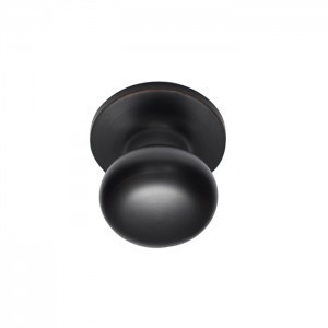 Better Home Products - Noe Valley Collection - Mushroom Knob Passage - Dark Bronze - 92111DB