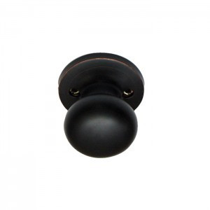 Better Home Products - Noe Valley Collection - Mushroom Knob Handleset Trim - Dark Bronze - 92911DB