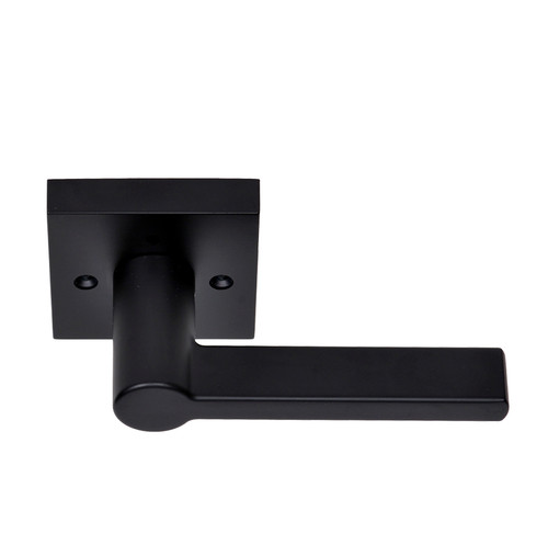 Better Home Products - Pacifica Collection - Handleset Trim with Square Int. deadbolt Rosette - Matte Black - 99944BLK