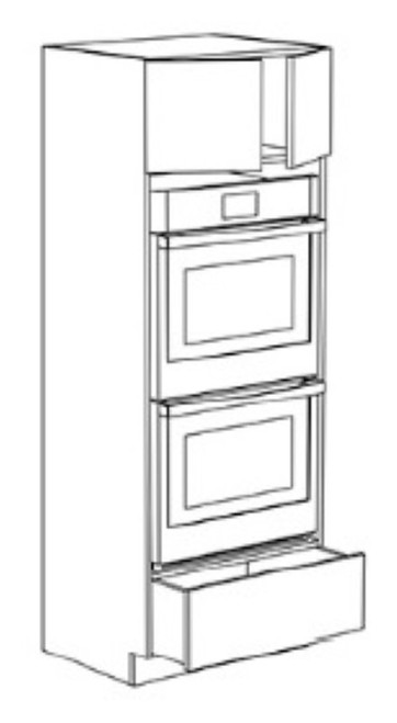 Innovation Cabinetry Slim Blonde Oak Kitchen Cabinet - UB-DOC3090-SLBD