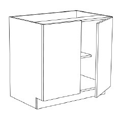 Innovation Cabinetry Slim Seaside Dune Kitchen Cabinet - UB-B27-F-SLCD