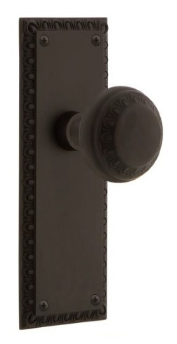 Nostalgic Warehouse - Neoclassical Plate Privacy with Neoclassical Knob in Oil-Rubbed Bronze - 742836 - 2 3/4" Backset
