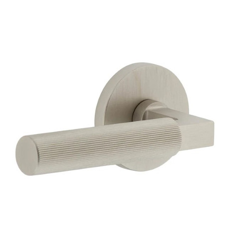 Viaggio Circolo Rosette Single Dummy with Contempo Fluted Lever in Satin Nickel - 626169-CLOCON-FLT-SN