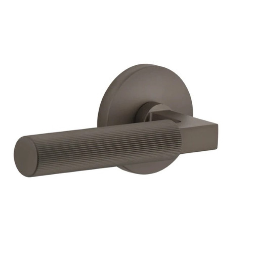 Viaggio Circolo Rosette Privacy with Contempo Fluted Lever in Titanium Gray - 623861-CLOCON-FLT-TG