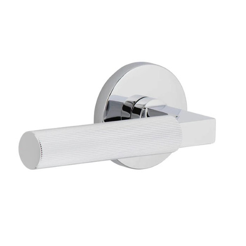 Viaggio Circolo Rosette Passage with Contempo Fluted Lever in Bright Chrome - 621577-CLOCON-FLT-BC