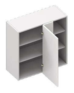 Blue Valley Frameless Glossy White Kitchen Cabinet - GW-WBC3036