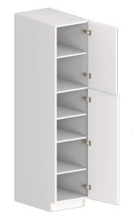 Blue Valley Frameless Glossy White Kitchen Cabinet - GW-PC1884