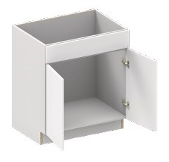 Blue Valley Frameless Walnut Bath Cabinets - WN-VSB30