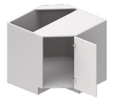 Blue Valley Frameless Matte Black Kitchen Cabinet - MBL-CSB36