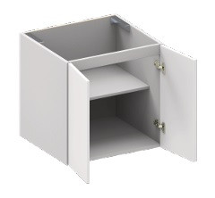 Blue Valley Frameless Matte Black Bath Cabinets - MBL-FVB27