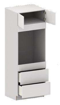 Blue Valley Frameless Matte Gray Kitchen Cabinet - MG-MOC3090